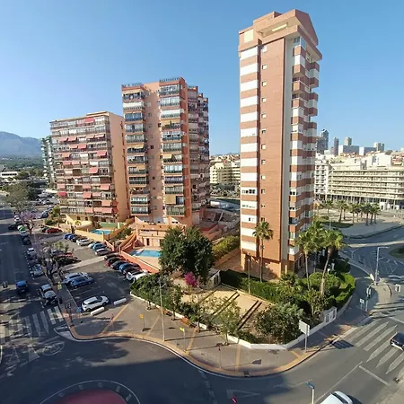 Apartamento Edificio Esturion 500m Playa Poniente 1 Habitacion-bedroom דירה *