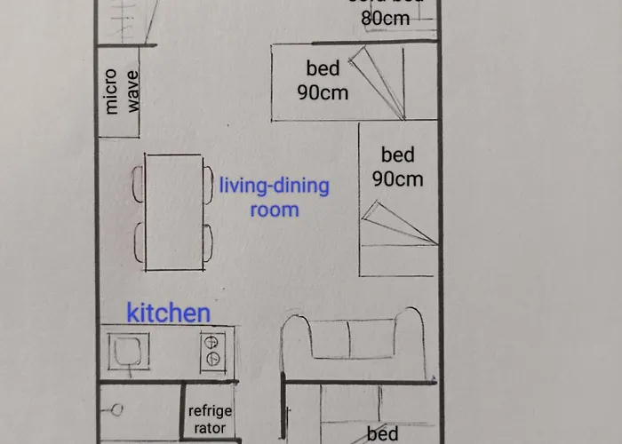 Apartamento Edificio Esturion 500m Playa Poniente 1 Habitacion-bedroom Бенидорм