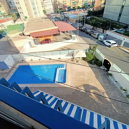 Apartamento Edificio Esturion 500m Playa Poniente 1 Habitacion-bedroom 베니돔
